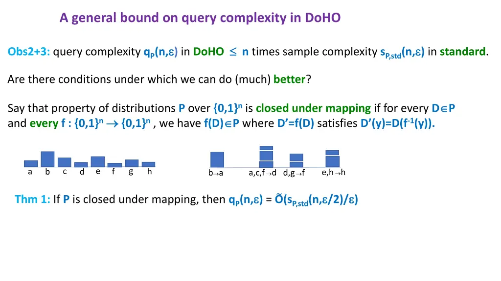 a general bound on query complexity in doho