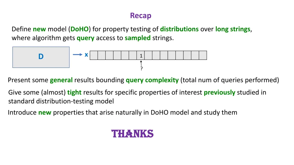 recap