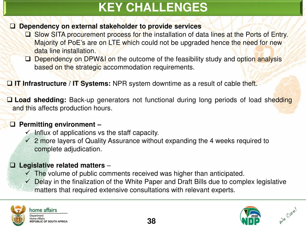 key challenges