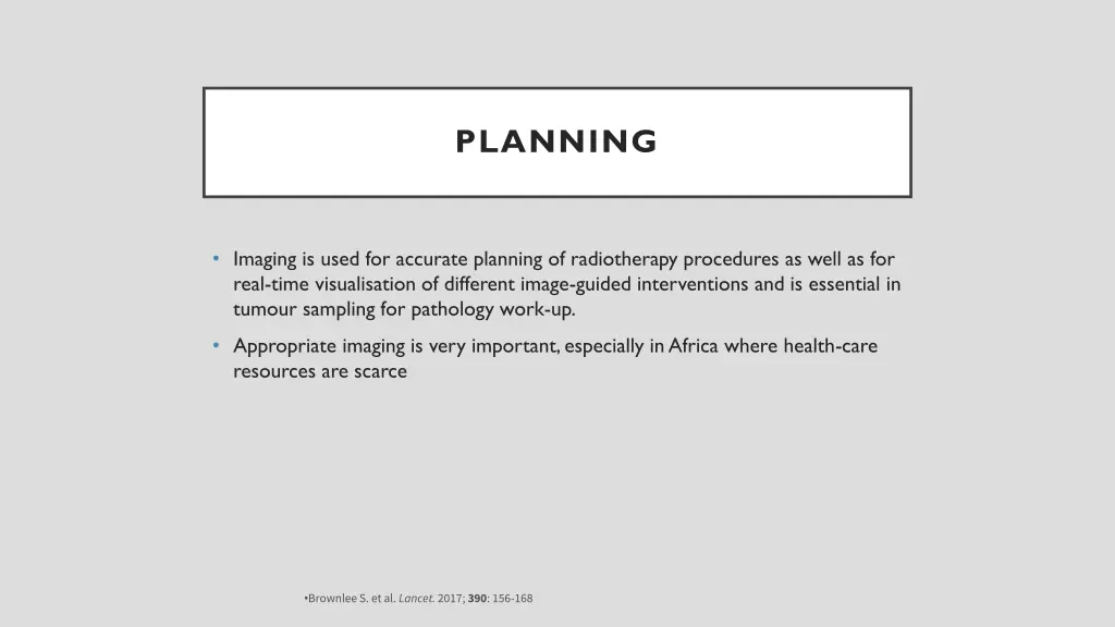 planning