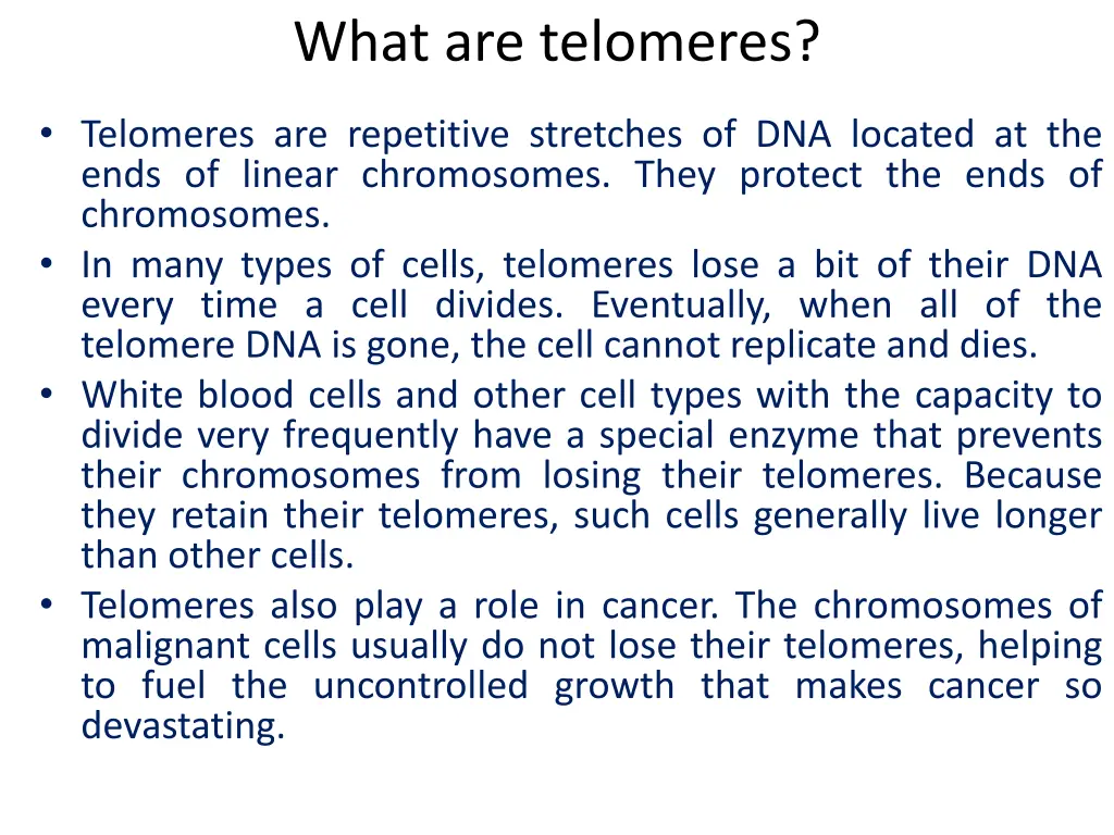 what are telomeres