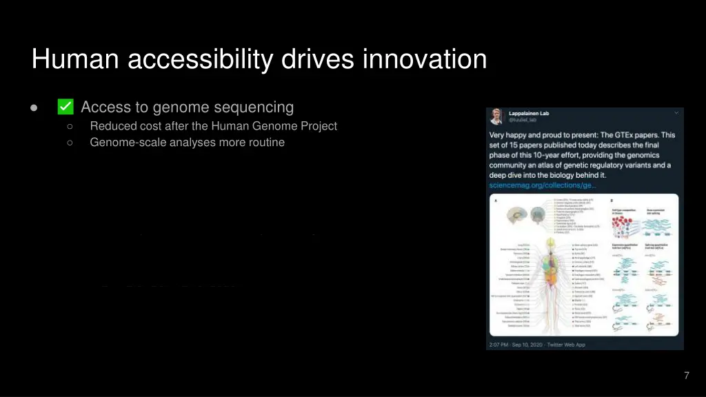 human accessibility drives innovation