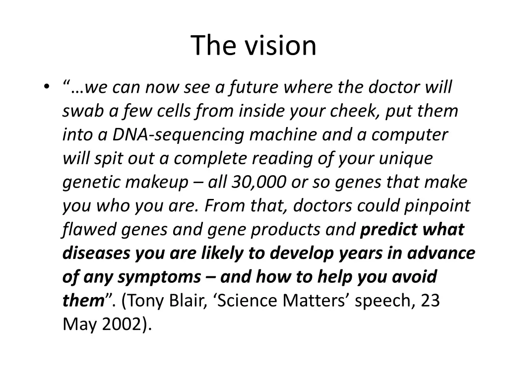 the vision