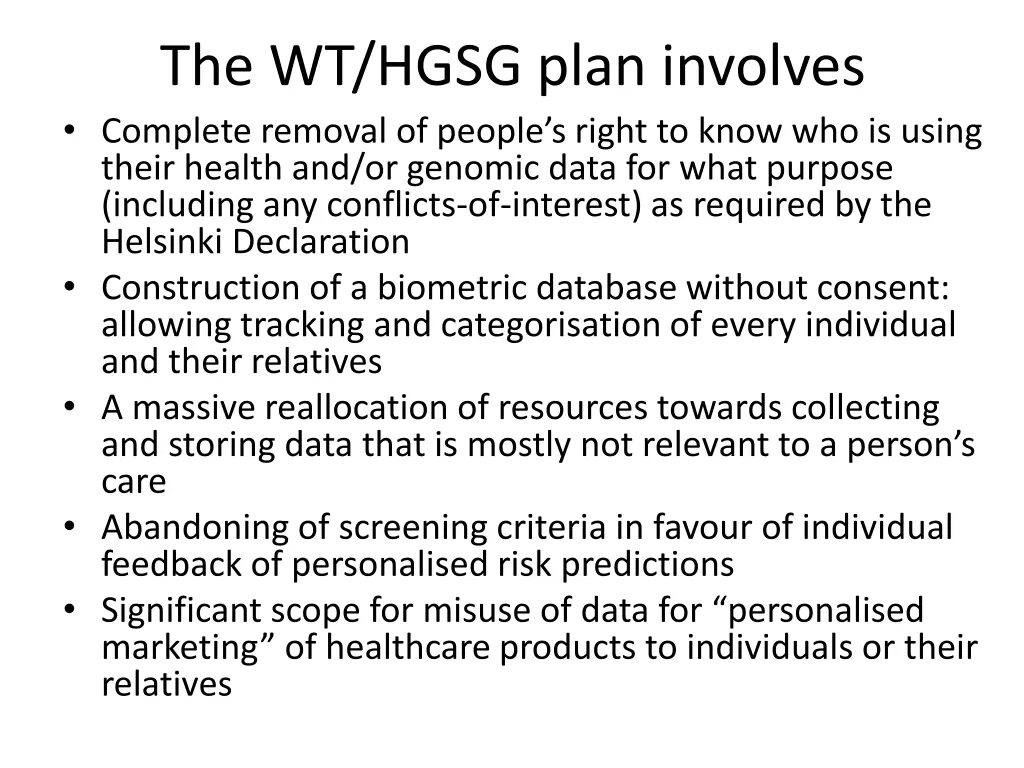the wt hgsg plan involves complete removal