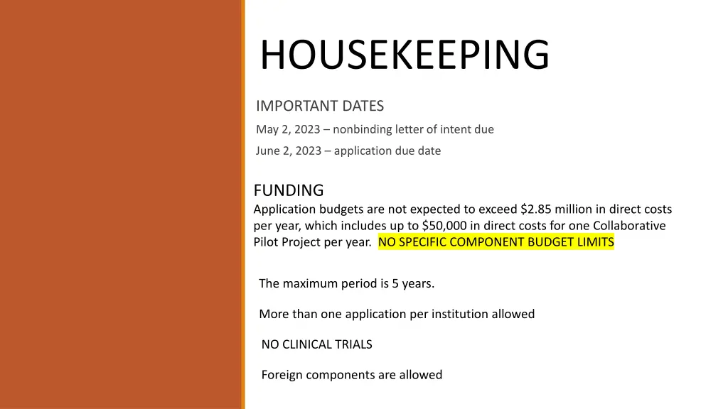 housekeeping