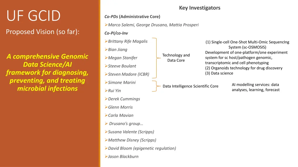 key investigators
