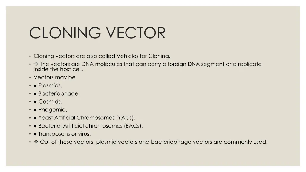 cloning vector
