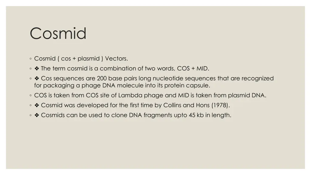 cosmid