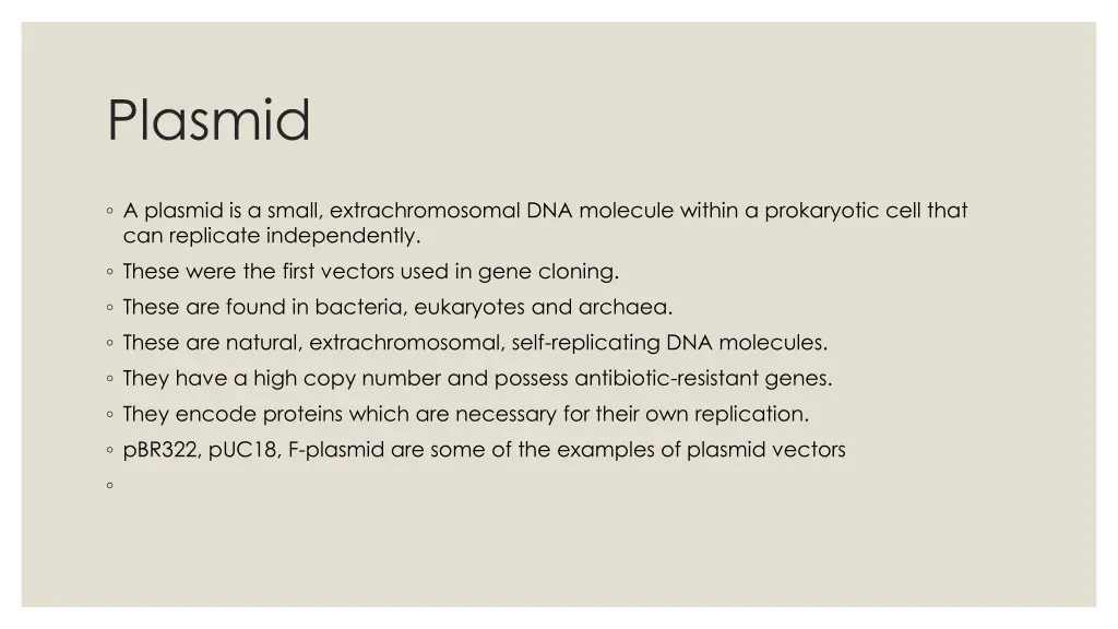 plasmid