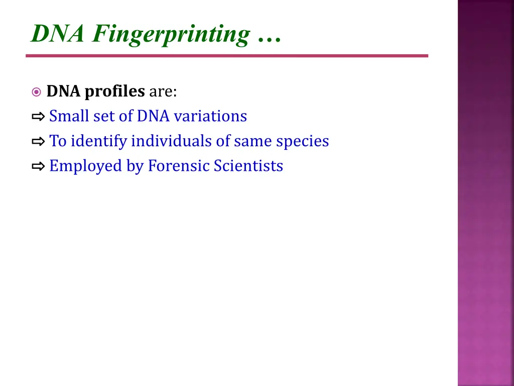dna fingerprinting 1