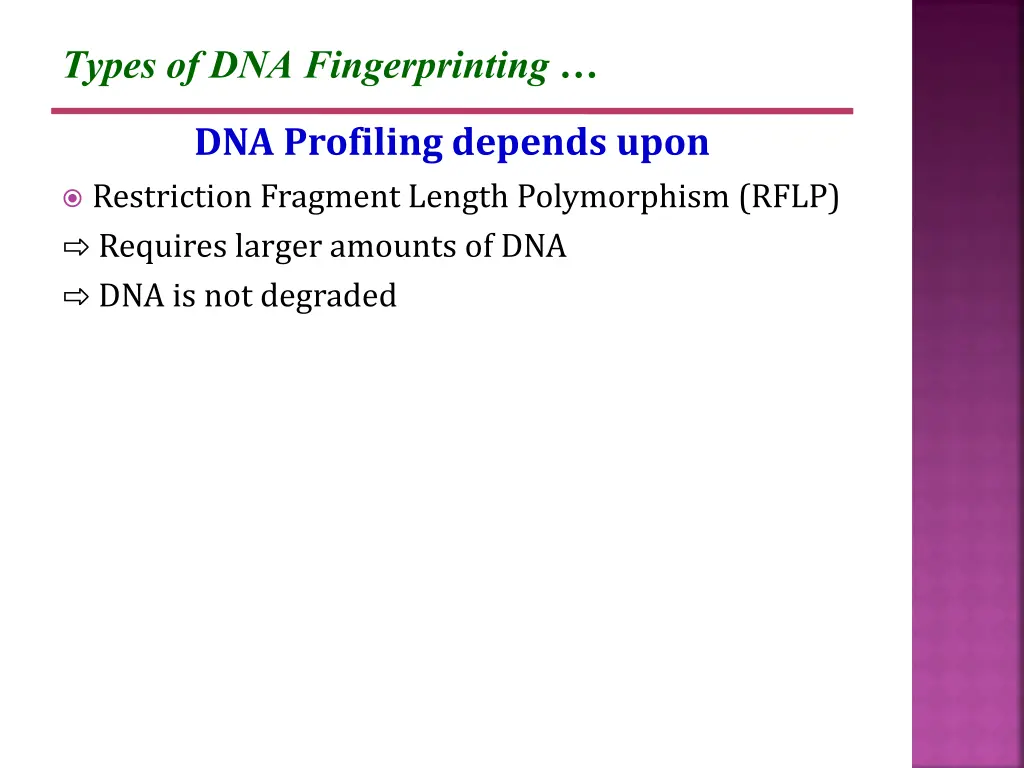 types of dna fingerprinting