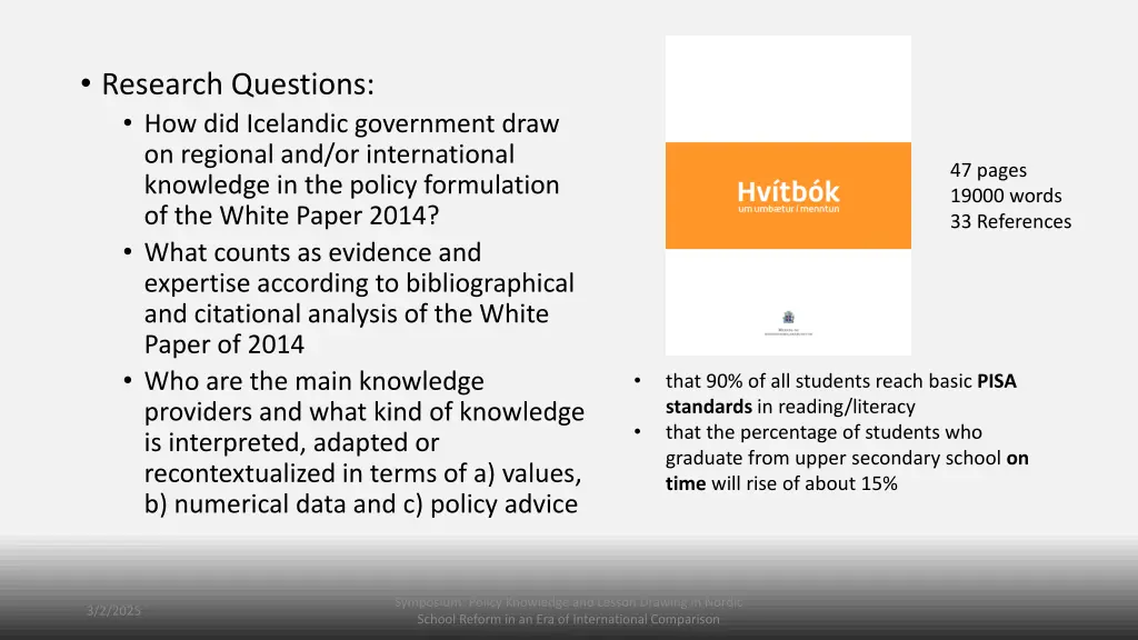 research questions how did icelandic government