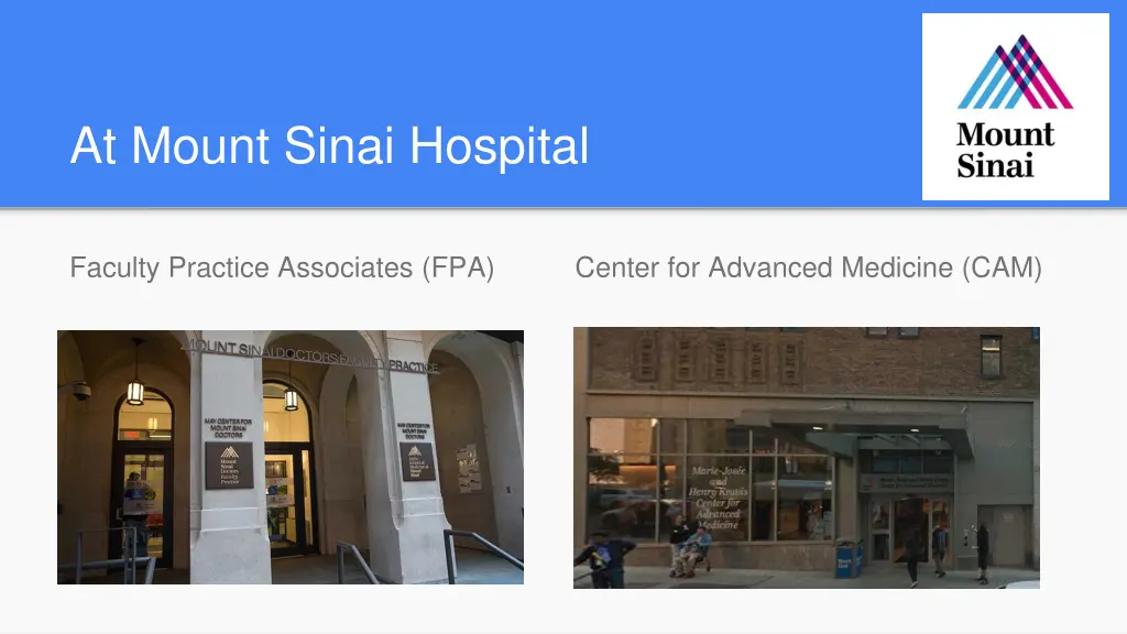 at mount sinai hospital