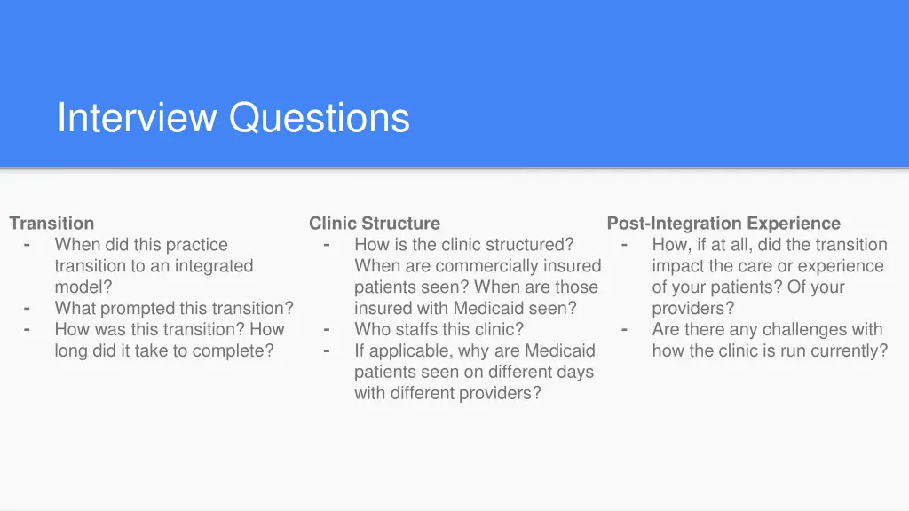 interview questions