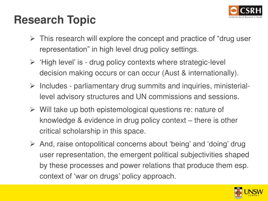 research topic