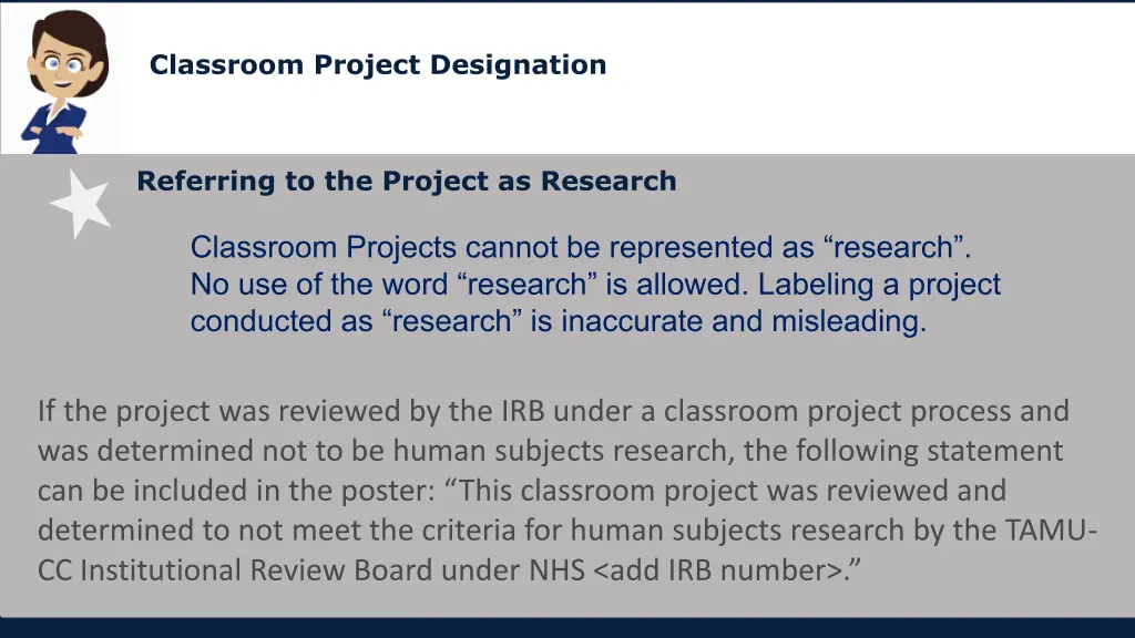classroom project designation