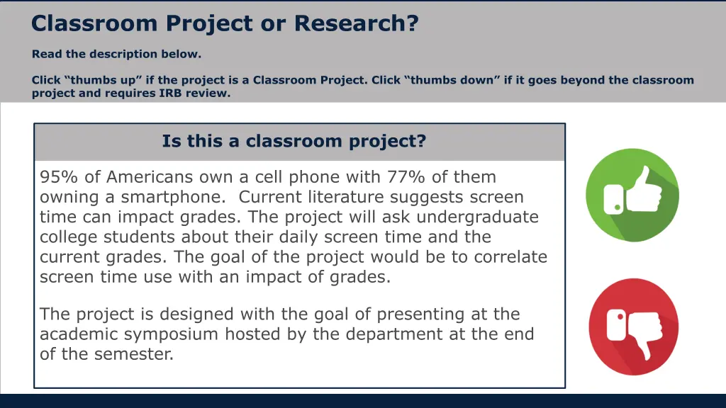 classroom project or research 2