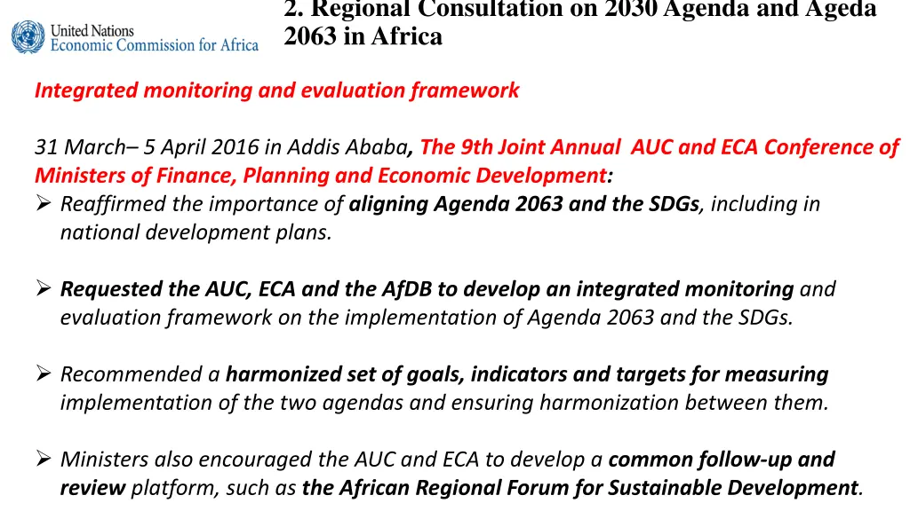 2 regional consultation on 2030 agenda and ageda 1