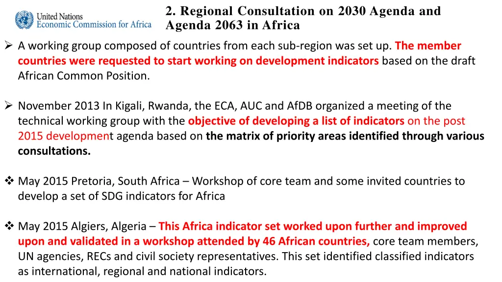 2 regional consultation on 2030 agenda and agenda 2