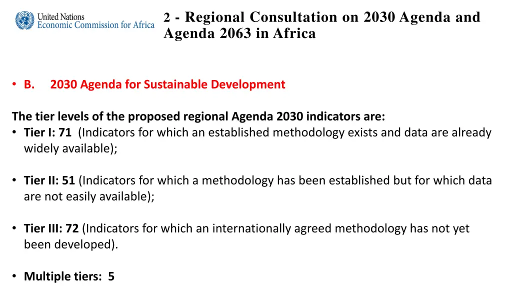 2 regional consultation on 2030 agenda and agenda 4