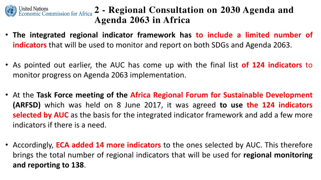 2 regional consultation on 2030 agenda and agenda 5