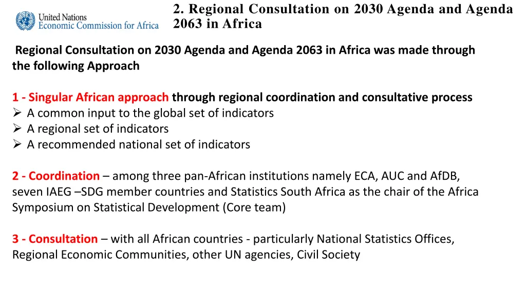 2 regional consultation on 2030 agenda and agenda