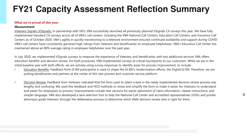 fy21 capacity assessment reflection summary 1