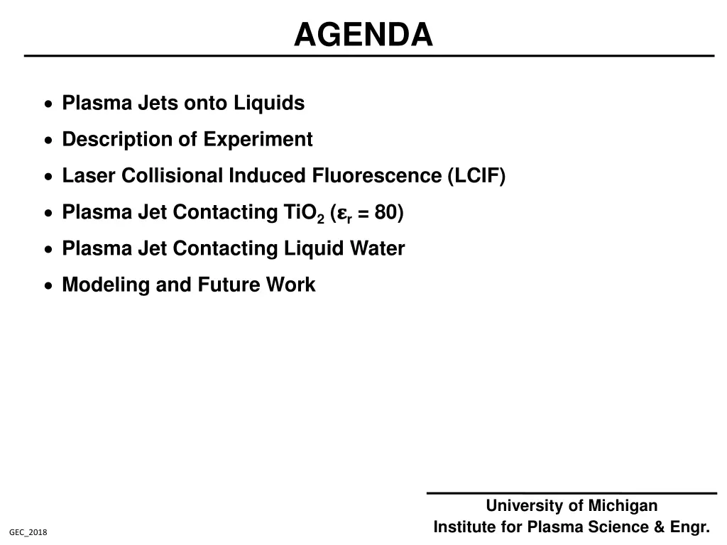 agenda