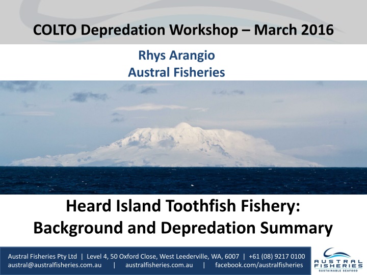 colto depredation workshop march 2016