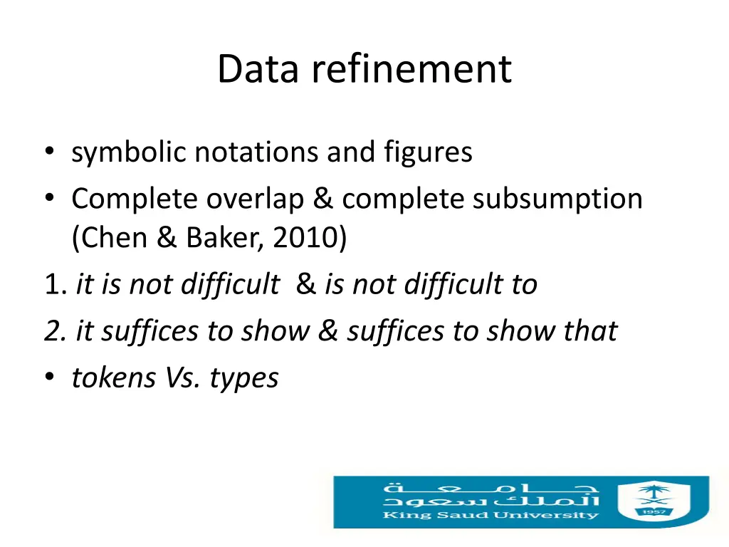 data refinement
