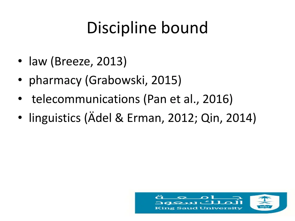 discipline bound
