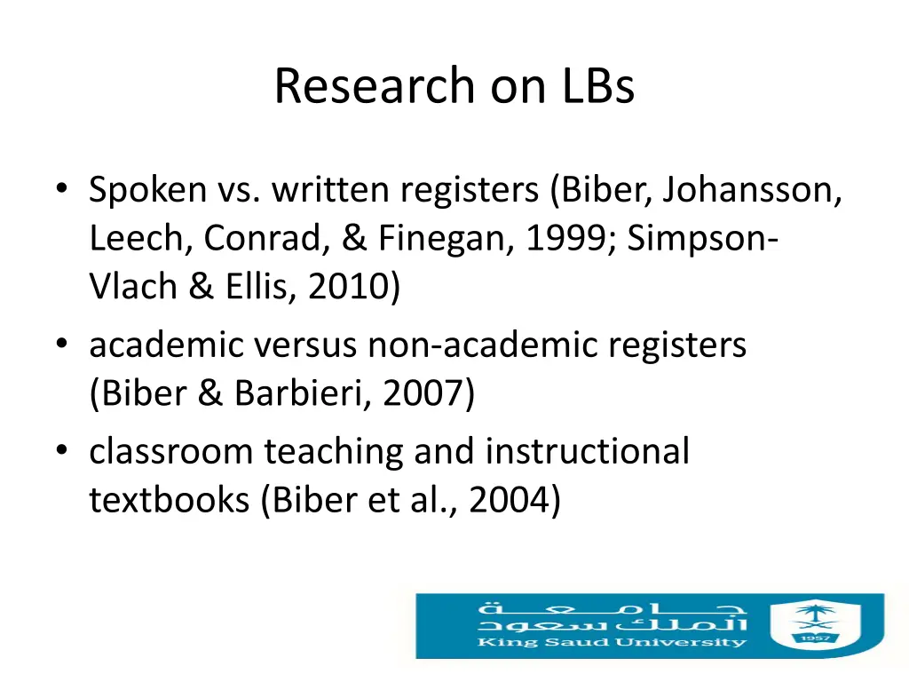 research on lbs