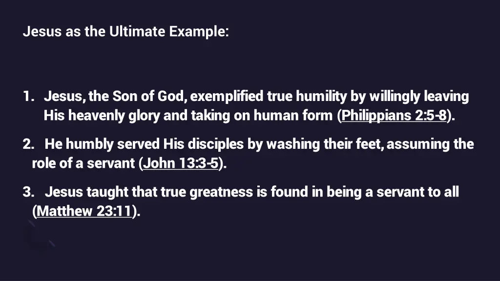jesus as the ultimate example