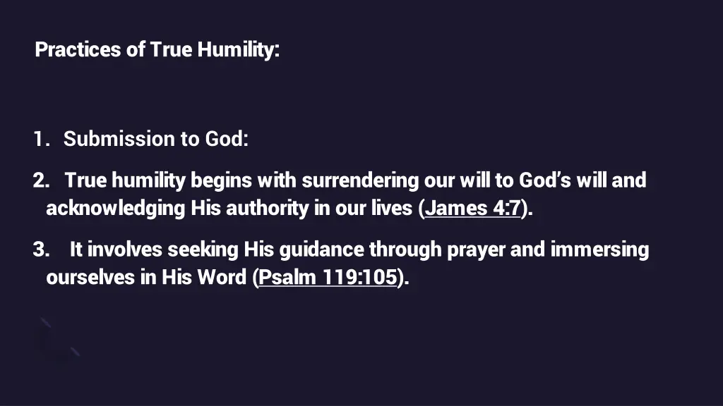 practices of true humility