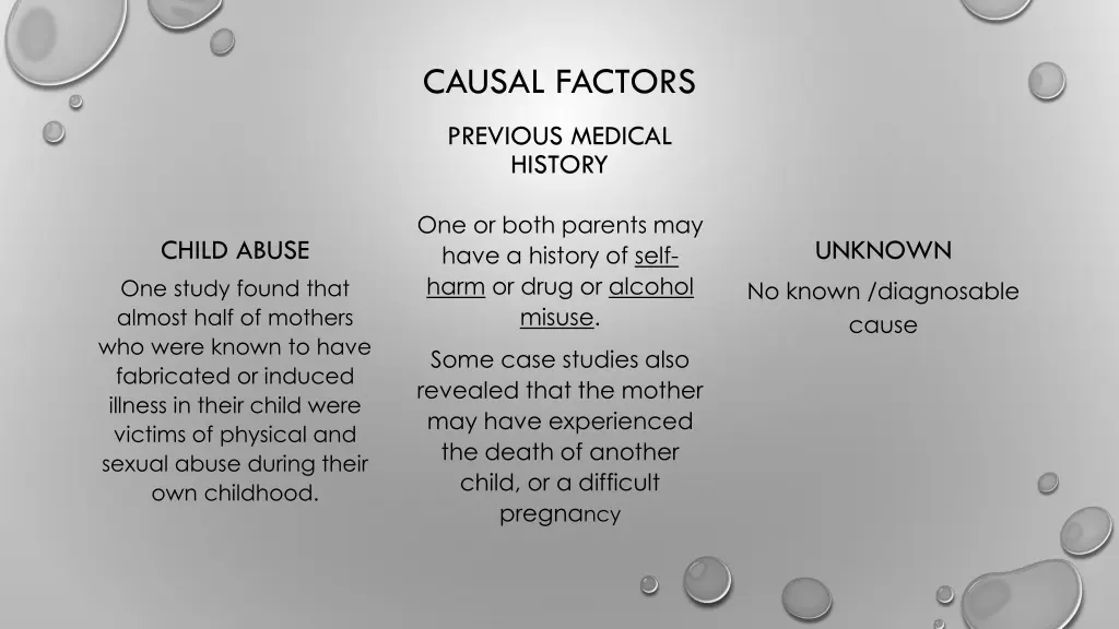 causal factors