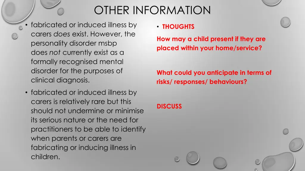 other information