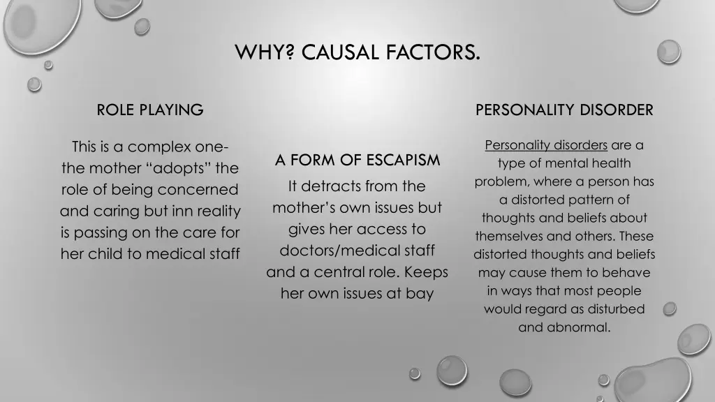 why causal factors