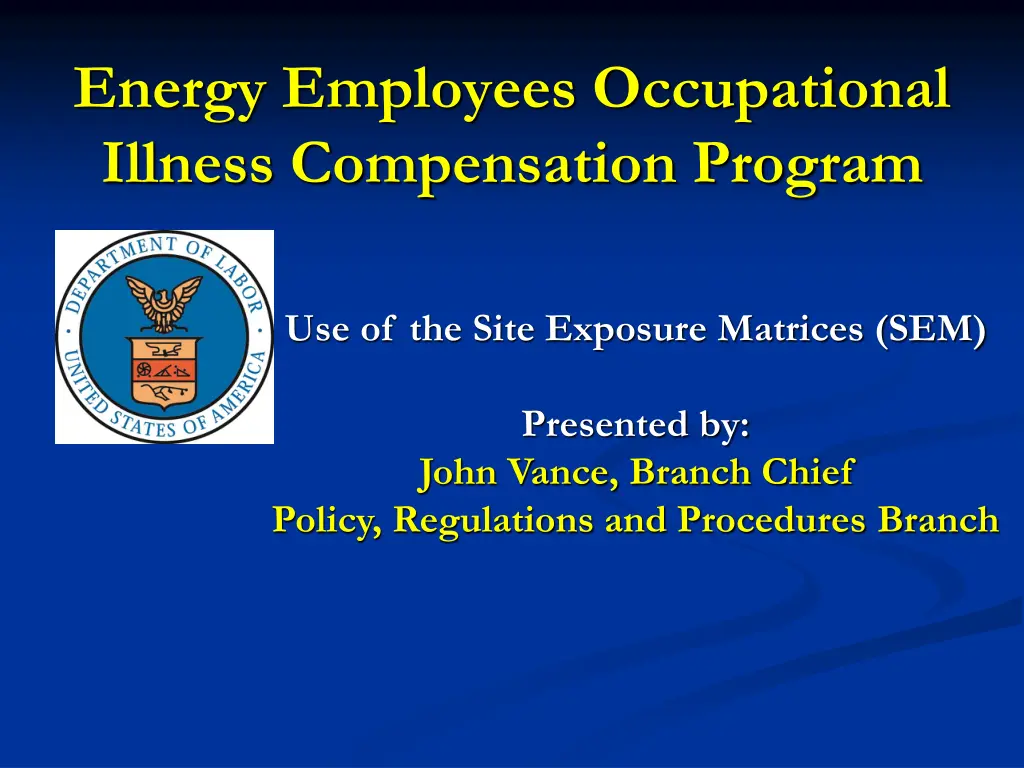 energy employees occupational illness 2