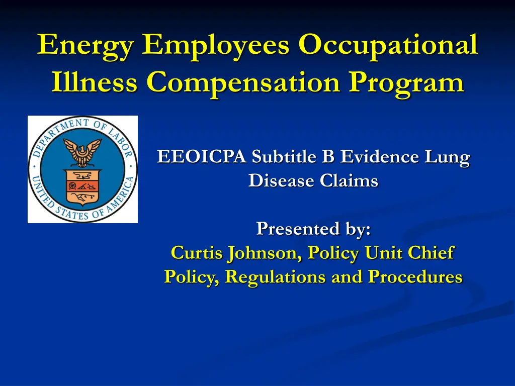 energy employees occupational illness 4