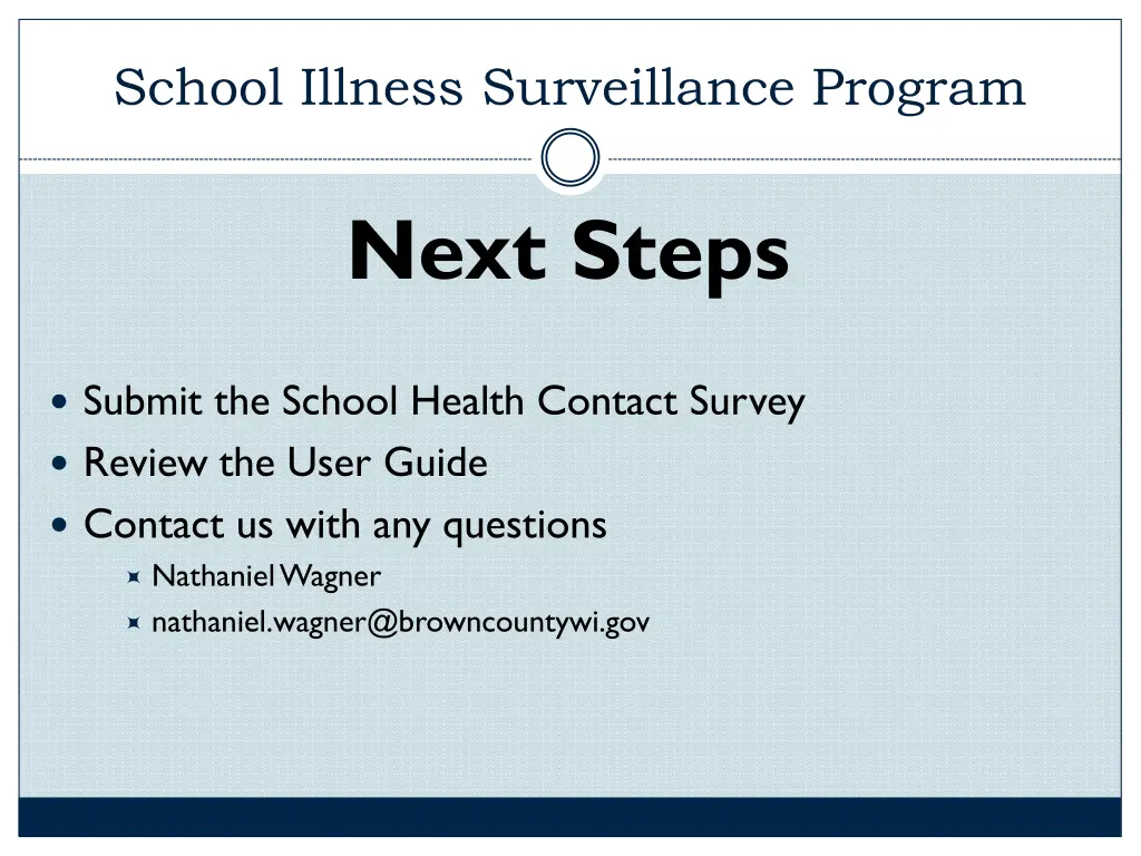 school illness surveillance program 8