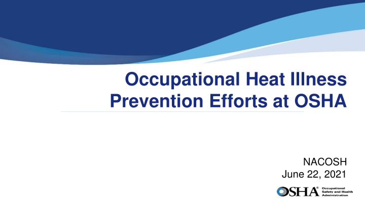 occupational heat illness prevention efforts