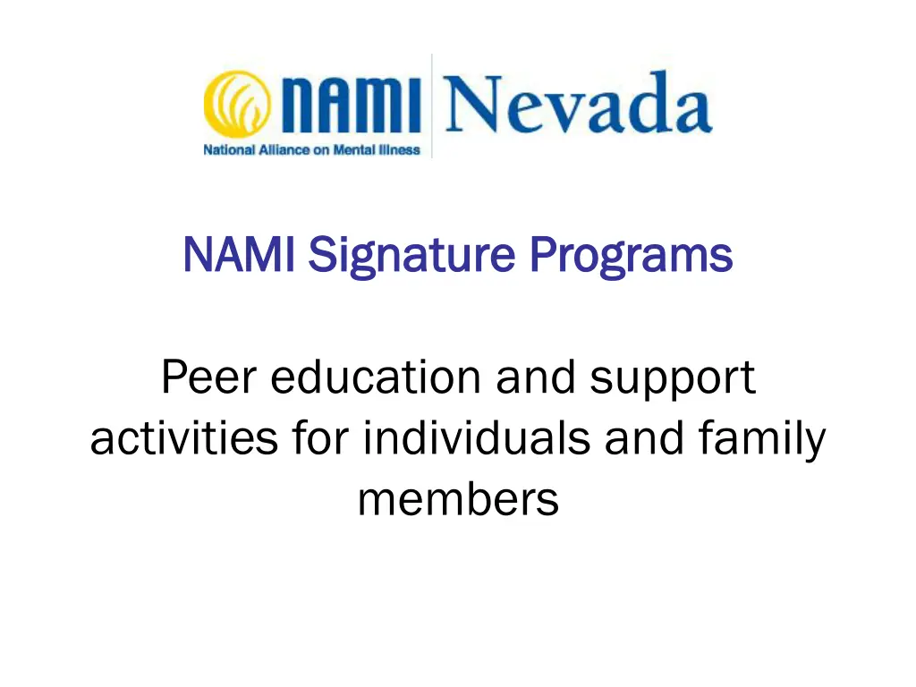 nami signature programs nami signature programs