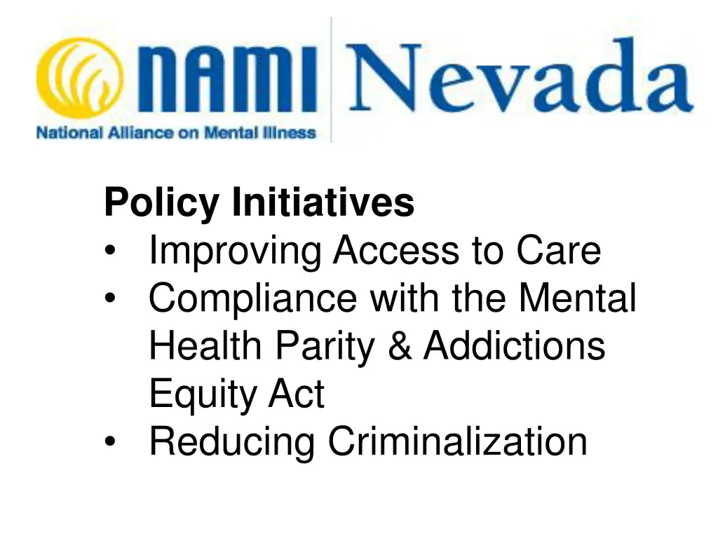 policy initiatives improving access to care