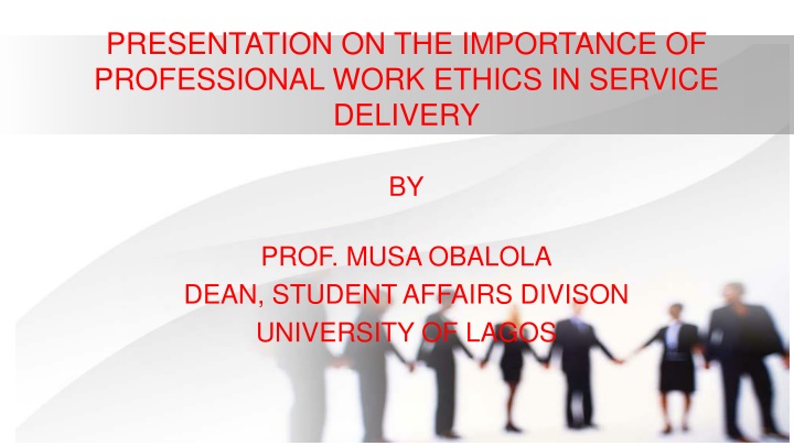presentation on the importance of professional