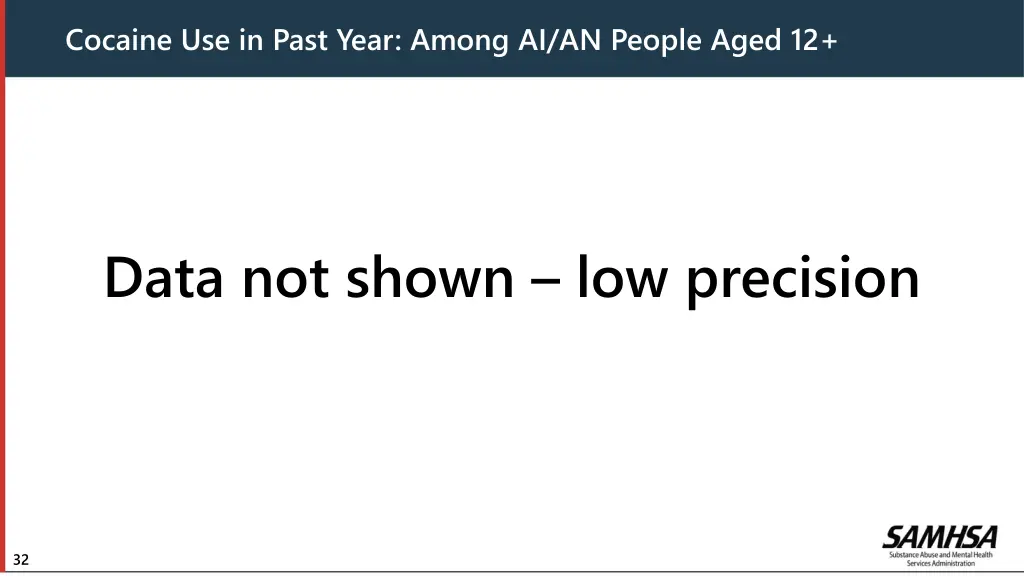 cocaine use in past year among ai an people aged