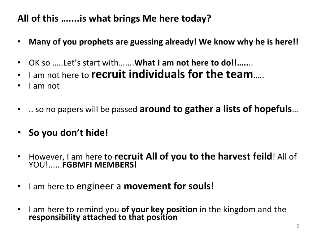all of this is what brings me here today