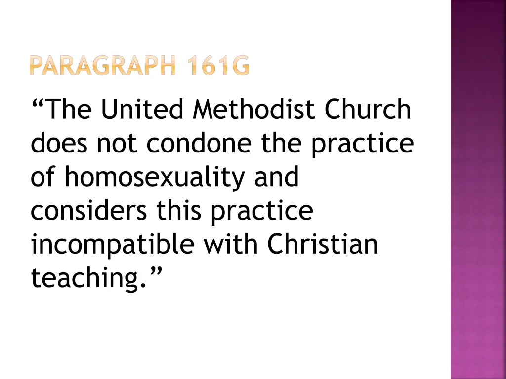 paragraph 161g the united methodist church does