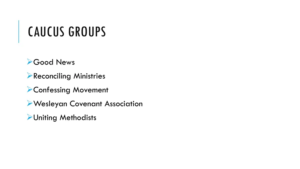 caucus groups