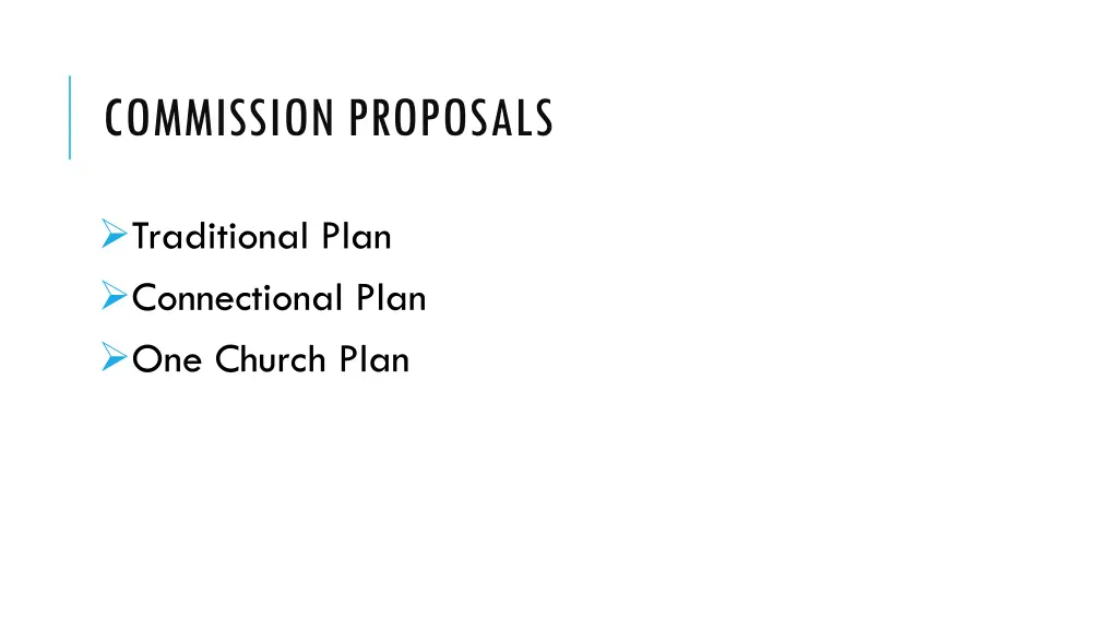 commission proposals