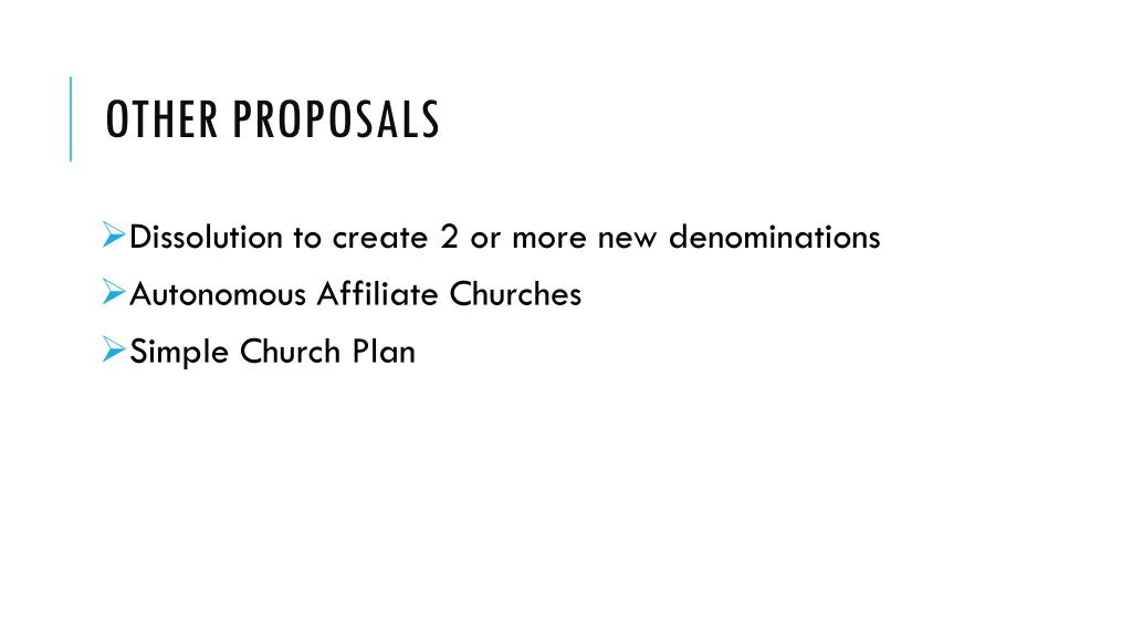 other proposals